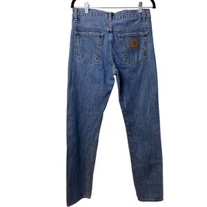 Carhartt‎ WIP Mens Texas Pant Jeans Straight Leg Cotton Button Fly 29x32 (C)